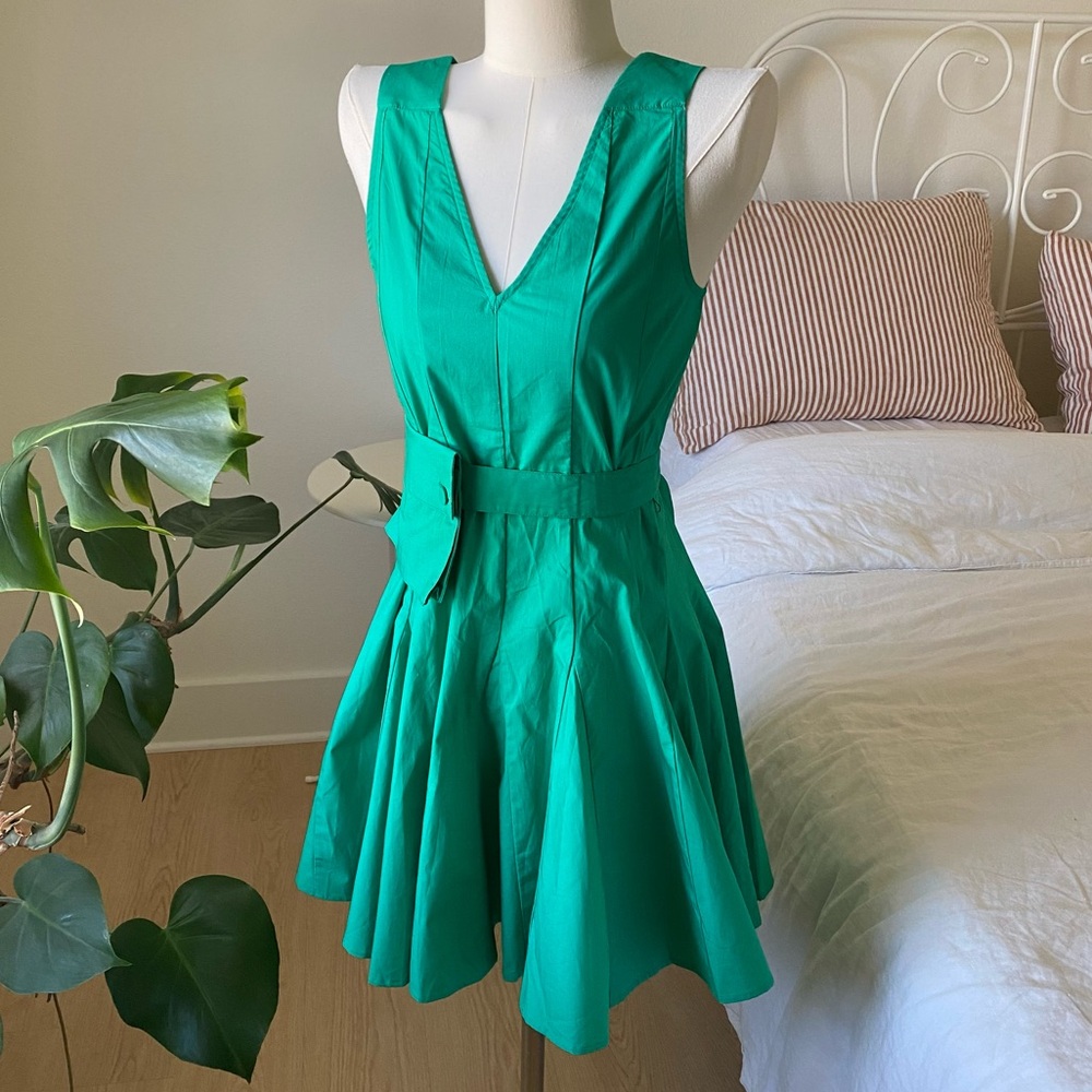 NWT Banana Republic Cotton Poplin Mini Dress With Belt Bag SIze XXS